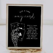 Gothic Wedding Pick A Card Gästebuchssymbol Poster