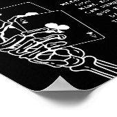 Gothic Wedding Pick A Card Gästebuchssymbol Poster (Ecke)