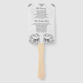 Gothic Wedding Program Fächer (Rückseite)