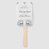 Gothic Wedding Program Fächer (Vorderseite)