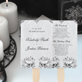 Gothic Wedding Program Fächer