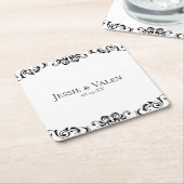 Gothic Wedding Rechteckiger Pappuntersetzer (angewinkelt)