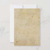 Gothic Wedding RSVP Card | Vintag (Rückseite)