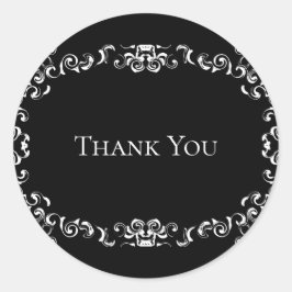 Gothic Wedding Runder Aufkleber