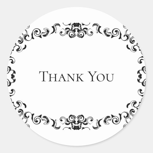 Gothic Wedding Runder Aufkleber (Vorderseite)