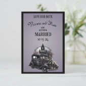 Gothic Wedding Save the Date (Stehend Vorderseite)