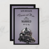Gothic Wedding Save the Date (Vorne/Hinten)