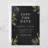 Gothic Wedding Save The Date (Vorderseite)