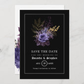 Gothic Wedding Save the Date (Vorne/Hinten)