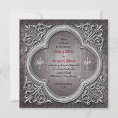 Gothic Wedding Save the Date Einladung (Rückseite)