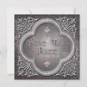 Gothic Wedding Save the Date Einladung (Vorderseite)