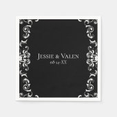 Gothic Wedding Serviette (Vorderseite)