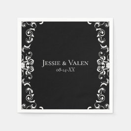 Gothic Wedding Serviette