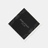 Gothic Wedding Serviette (Ecke)