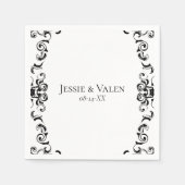 Gothic Wedding Serviette (Vorderseite)