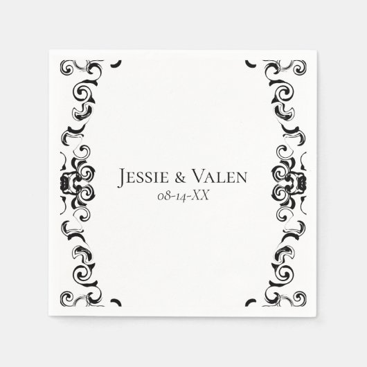 Gothic Wedding Serviette (Vorderseite)