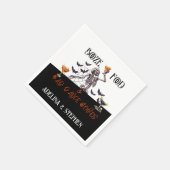 Gothic Wedding Skeleton Booze Food Bad Dance Moves Serviette (Ecke)