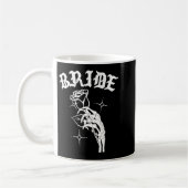 Gothic Wedding Skeleton Bride Spooky Halloween Jus Kaffeetasse (Links)