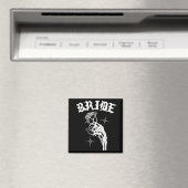 Gothic Wedding Skeleton Bride Spooky Halloween Jus Magnet (In Situ (Geschirrspüler))