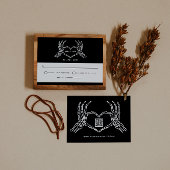 Gothic Wedding Skeleton Hands Hochzeitsstift QR Co Einladung