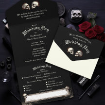Gothic Wedding Skeletts