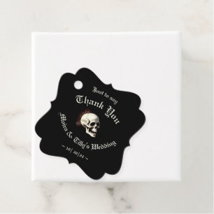 Gothic Wedding Skeletts Geschenkanhänger