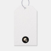 Gothic Wedding Skeletts Geschenkanhänger (Rückseite)