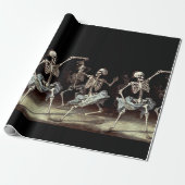 Gothic Wedding Skeletts Geschenkpapier (Ungerollt)