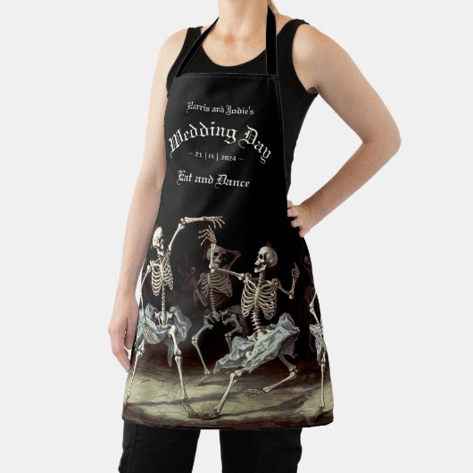 Gothic Wedding Skeletts Schürze (InSitu)