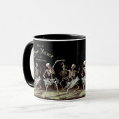 Gothic Wedding Skeletts Tasse (Vorderseite Links)