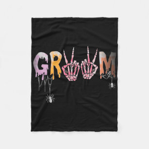 Gothic Wedding Spooky Halloween Skeleton Groom Jus Fleecedecke