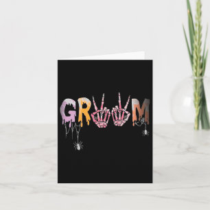 Gothic Wedding Spooky Halloween Skeleton Groom Jus Karte
