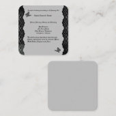 Gothic Wedding Theme UAWG Begleitkarte (Vorne/Hinten)