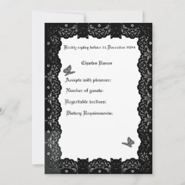 Gothic Wedding Theme UAWG Einladung