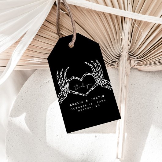 Gothic Wedding Vielen Dank für Ihre Unterstützung Geschenkanhänger