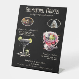 Gothic Wedding Whimsigoth Hund Signature Drink Zei Sockelschild