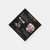 Gothic Wedding Whimsigoth Signature Drinks Serviette (Ecke)