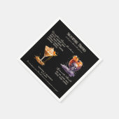 Gothic Wedding Whimsigoth Signature Drinks Serviette (Ecke)