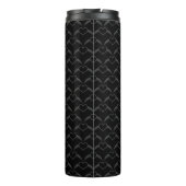 Gothic Wedding Winged Heart Gemustert Thermosbecher (Rückseite)