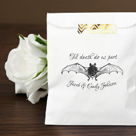 Gothic Wedween Bat Til' Death Do us Part Geschenktütchen