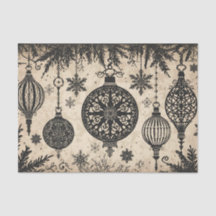 Gothic Weihnachten Tissue Paper Decoupage