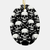 Gothic-Weihnachtsbaum II Keramik Ornament (Hinten)