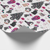 Gothic Weihnachtswrapping Paper Geschenkpapier (Ecke)