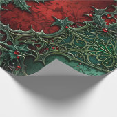 Gothic Weihnachtswrapping Paper Geschenkpapier (Ecke)