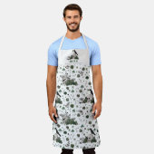 Gothic White Bridge oder Die Blumenschädel Schürze (Getragen)