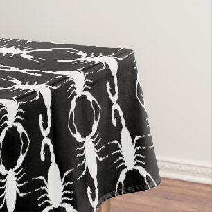 Gothic White Hochzeits Skorpione gemustert Tischdecke