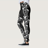 Gothic White Ravens and Thorns Leggings (Links)