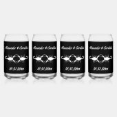 Gothic White Wedding Scorpions Custom Dosenglas (Hinten)
