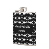 Gothic White Wedding Scorpions Custom Flachmann (Links)
