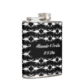 Gothic White Wedding Scorpions Custom Flachmann (Rechts)